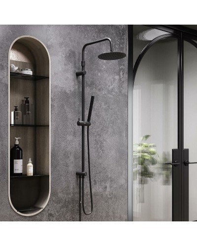 Душевая система Damixa Scandinavian Pure 936000300 Черная матовая