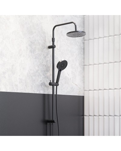 Душевая система Damixa Apollo 947000300 Черная матовая