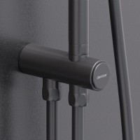 Душевая система Damixa Apollo 947000300 Черная матовая