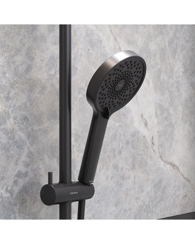 Душевая система Damixa Apollo 947000300 Черная матовая