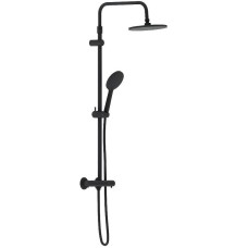 Душевая система Damixa Jupiter 977800300 с термостатом Черная матовая