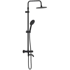 Душевая система Damixa Jupiter 977810300 с термостатом Черная матовая