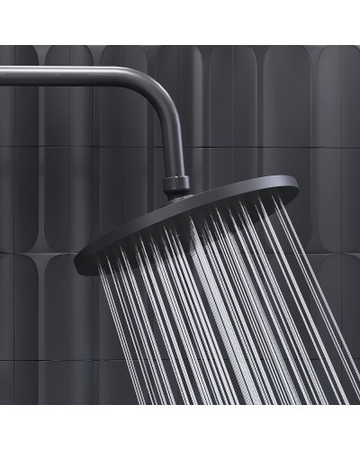 Душевая система Damixa Jupiter 977810300 с термостатом Черная матовая