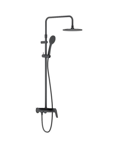 Душевая система Damixa Jupiter 977780300 Черная матовая