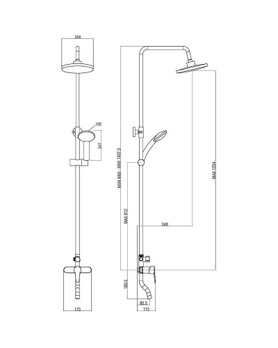 Душевая система Orange OneLife P01-911cr Хром