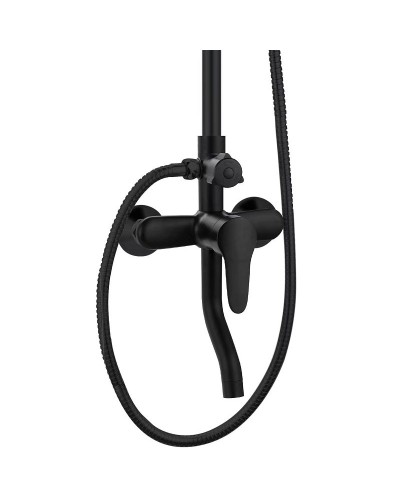 Душевая система Orange OneLife P01-911b Черная матовая