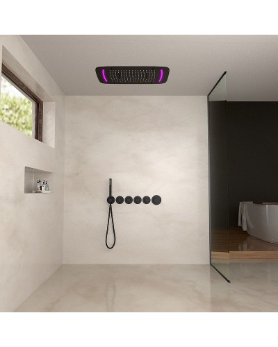 Душевая система Timo Saona SX-2319/03SM с термостатом Черная