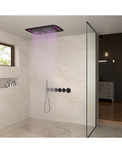 Душевая система Timo Saona SX-2319/03SM с термостатом Черная