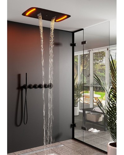 Душевая система Timo Saona SX-2319/03SM с термостатом Черная