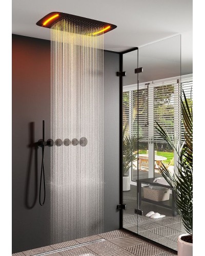 Душевая система Timo Saona SX-2319/03SM с термостатом Черная