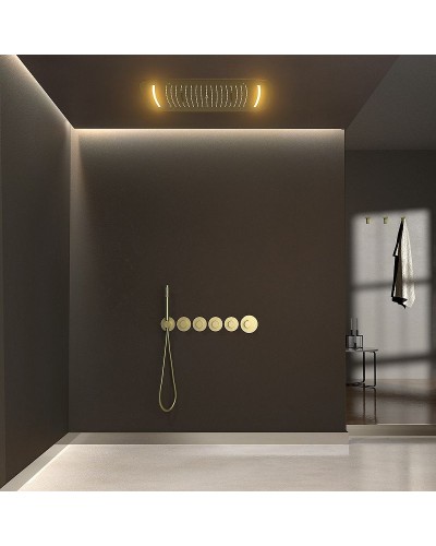 Душевая система Timo Saona SX-2319/17SM с термостатом Золото матовое