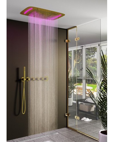 Душевая система Timo Saona SX-2319/17SM с термостатом Золото матовое