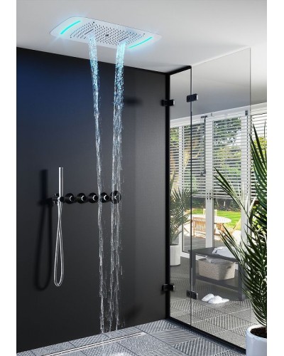 Душевая система Timo Saona SX-2319/18SM с термостатом Черное золото