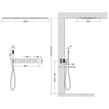 Душевая система Timo Petruma SX-5329/17SM с термостатом Золото матовое