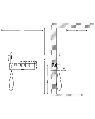 Душевая система Timo Petruma SX-5329/17SM с термостатом Золото матовое