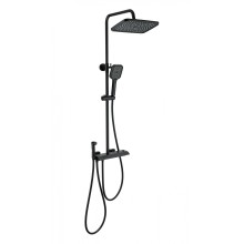 Душевая система с термостатом WONZON & WOGHAND, Черный матовый (WW-B4132-A-MB)