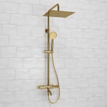 Душевая система WasserKRAFT A188.261.207.PG Thermo с термостатом Золото