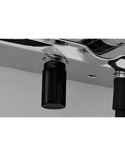 Душевая система WasserKRAFT A114.258.130.CB Thermo с термостатом Черная матовая