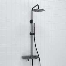 Душевая система WasserKRAFT A114.258.217.CB Thermo с термостатом Черная матовая