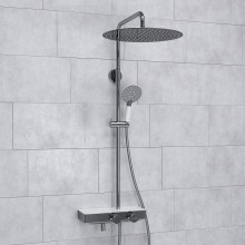 Душевая система WasserKRAFT A113.117.058.CH Thermo с термостатом Хром Белая