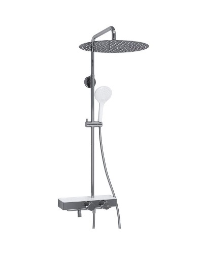 Душевая система WasserKRAFT A113.117.155.CH Thermo с термостатом Хром Белая