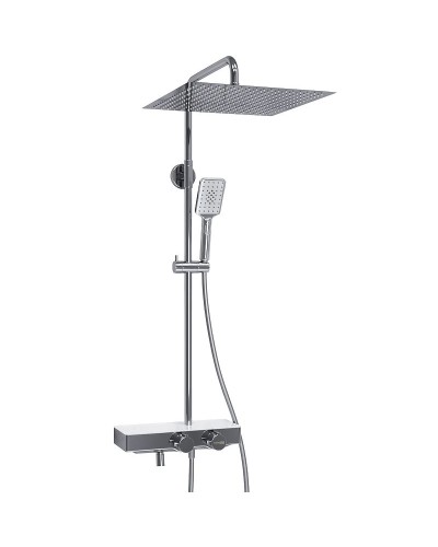 Душевая система WasserKRAFT A113.119.126.CH Thermo с термостатом Хром Белая