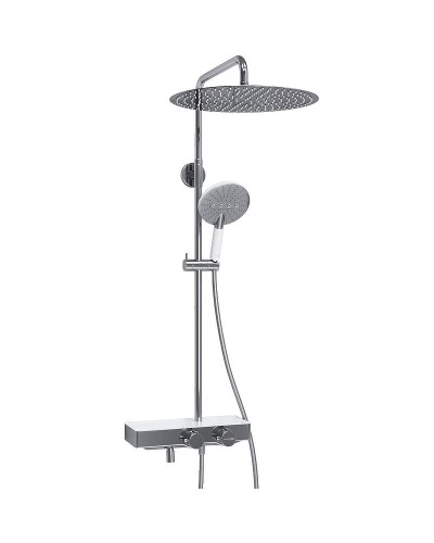 Душевая система WasserKRAFT A113.117.059.CH Thermo с термостатом Хром Белая