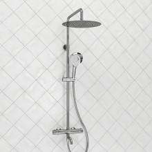 Душевая система WasserKRAFT A188.116.101.087.CH Thermo с термостатом Хром