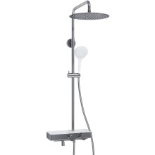 Душевая система WasserKRAFT A113.116.155.CH Thermo с термостатом Хром Белая