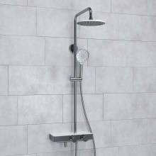 Душевая система WasserKRAFT A113.067.127.CH Thermo с термостатом Хром Белая