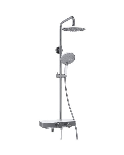 Душевая система WasserKRAFT A113.067.059.CH Thermo с термостатом Хром Белая