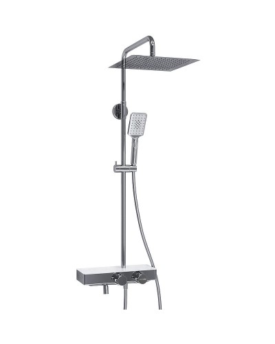 Душевая система WasserKRAFT A113.118.126.CH Thermo с термостатом Хром Белая