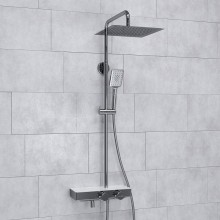 Душевая система WasserKRAFT A113.118.126.CH Thermo с термостатом Хром Белая