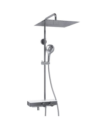 Душевая система WasserKRAFT A113.119.101.CH Thermo с термостатом Хром Белая