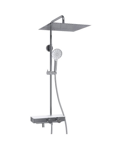 Душевая система WasserKRAFT A113.119.127.CH Thermo с термостатом Хром Белая