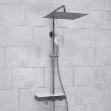Душевая система WasserKRAFT A113.119.127.CH Thermo с термостатом Хром Белая