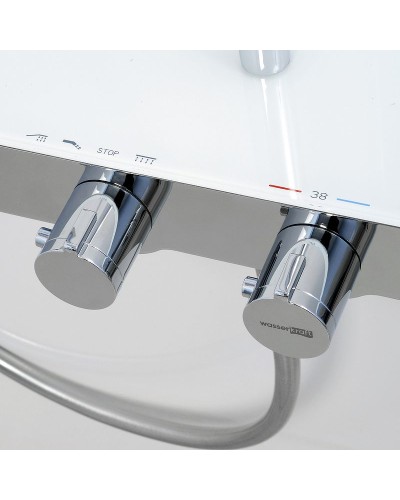 Душевая система WasserKRAFT A113.117.101.CH Thermo с термостатом Хром Белая