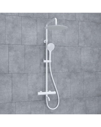 Душевая система WasserKRAFT A188.161.155.WM Thermo с термостатом Белый матовый
