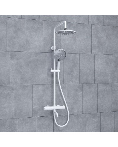 Душевая система WasserKRAFT A188.067.059.WM Thermo с термостатом Белый матовый