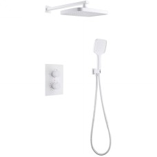 Душевая система Abber Weiss Insel AF8051W с термостатом Белая