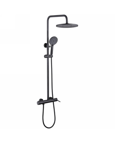 Душевая система Abber Emotion AF8816B Черная матовая