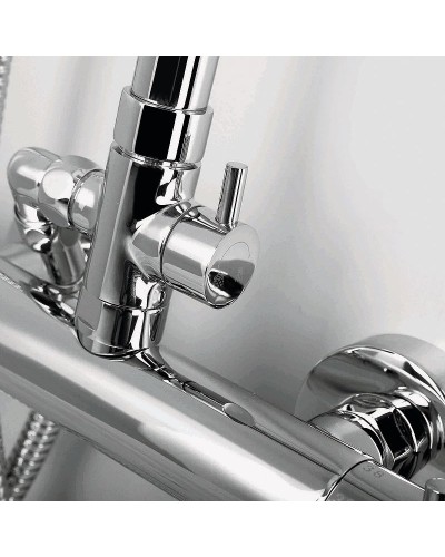 Душевая система WasserKRAFT A13302 с термостатом Хром