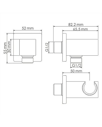 Душевая система WasserKRAFT A178644 Thermo с термостатом Хром