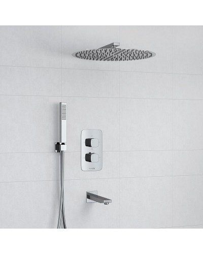 Душевая система WasserKRAFT A178644 Thermo с термостатом Хром