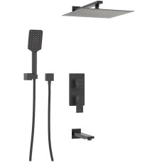 Душевая система WasserKRAFT A172071 Черная матовая
