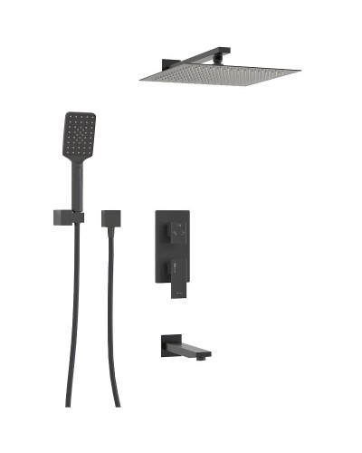 Душевая система WasserKRAFT A172071 Черная матовая