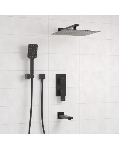 Душевая система WasserKRAFT A172071 Черная матовая