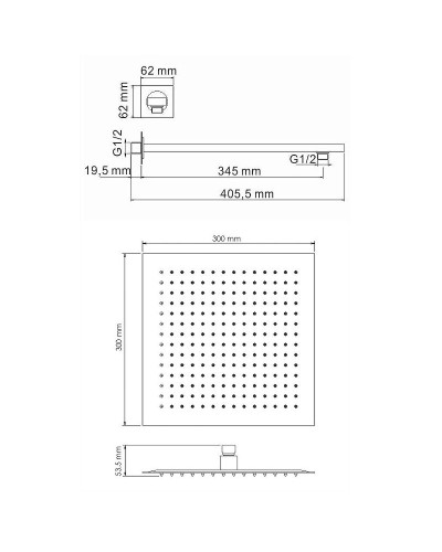 Душевая система WasserKRAFT A172071 Черная матовая