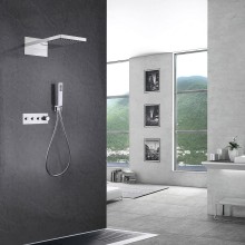 Душевая система Abber Rund AF8752 с термостатом Хром