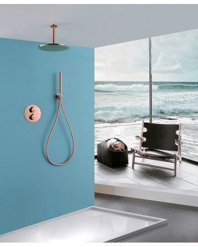 Душевая система Abber Wasser Kreis AF8121RG Розовое золото